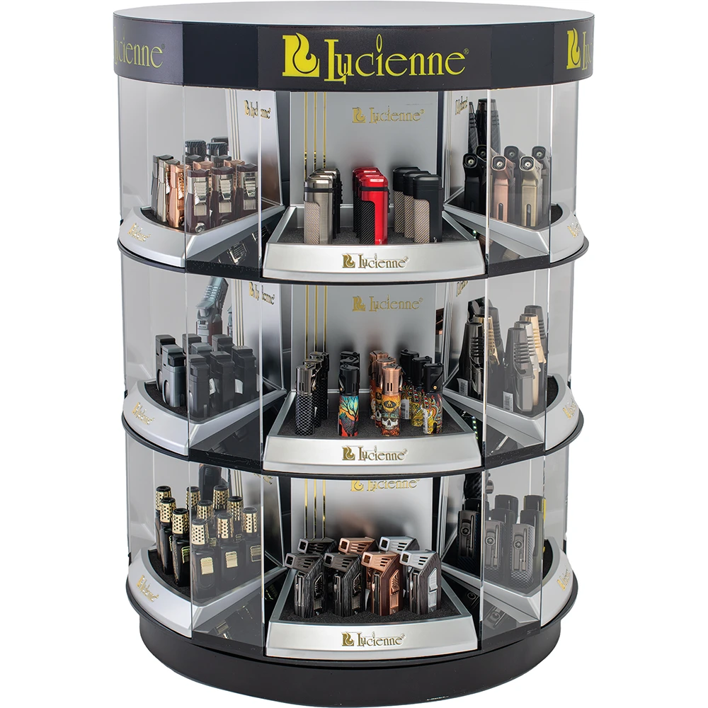 CIRCULAR COUNTER TOP LUCIENNE LIGHTER DISPLAY OF 209