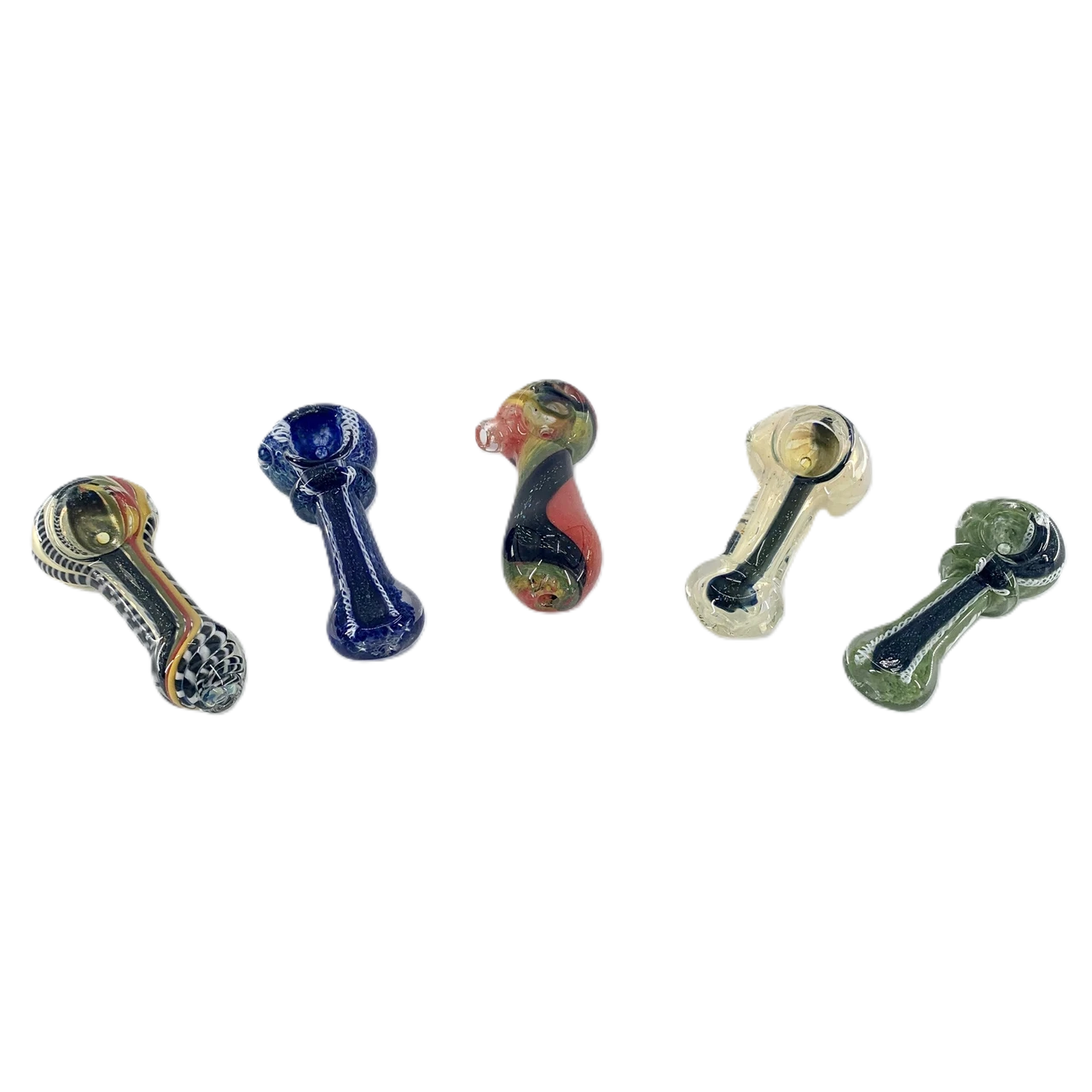 FRIT DICHROIC 3" MIX COLOR PREMIUM HANDPIPE - JAR OF 20