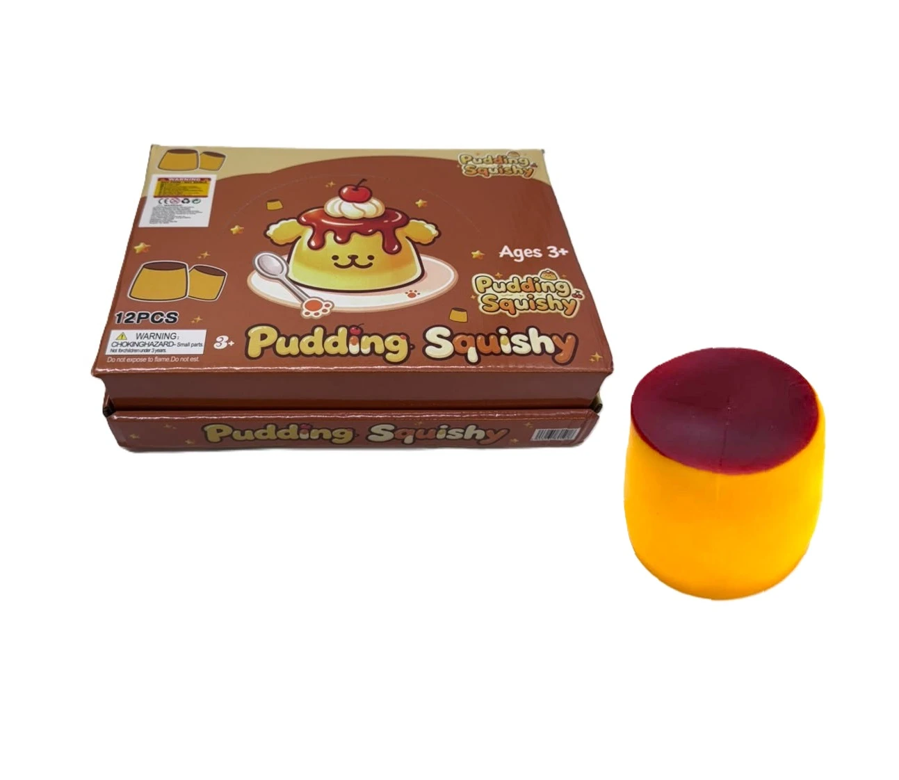 PUDDING SQUISH TOY - DISPLAY OF 12