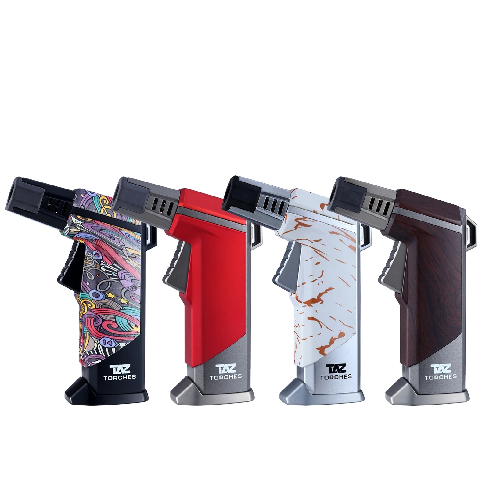 TAZ PISTOL GRIP TORCH LIGHTER - DISPLAY OF 4 (TAZ-1025)