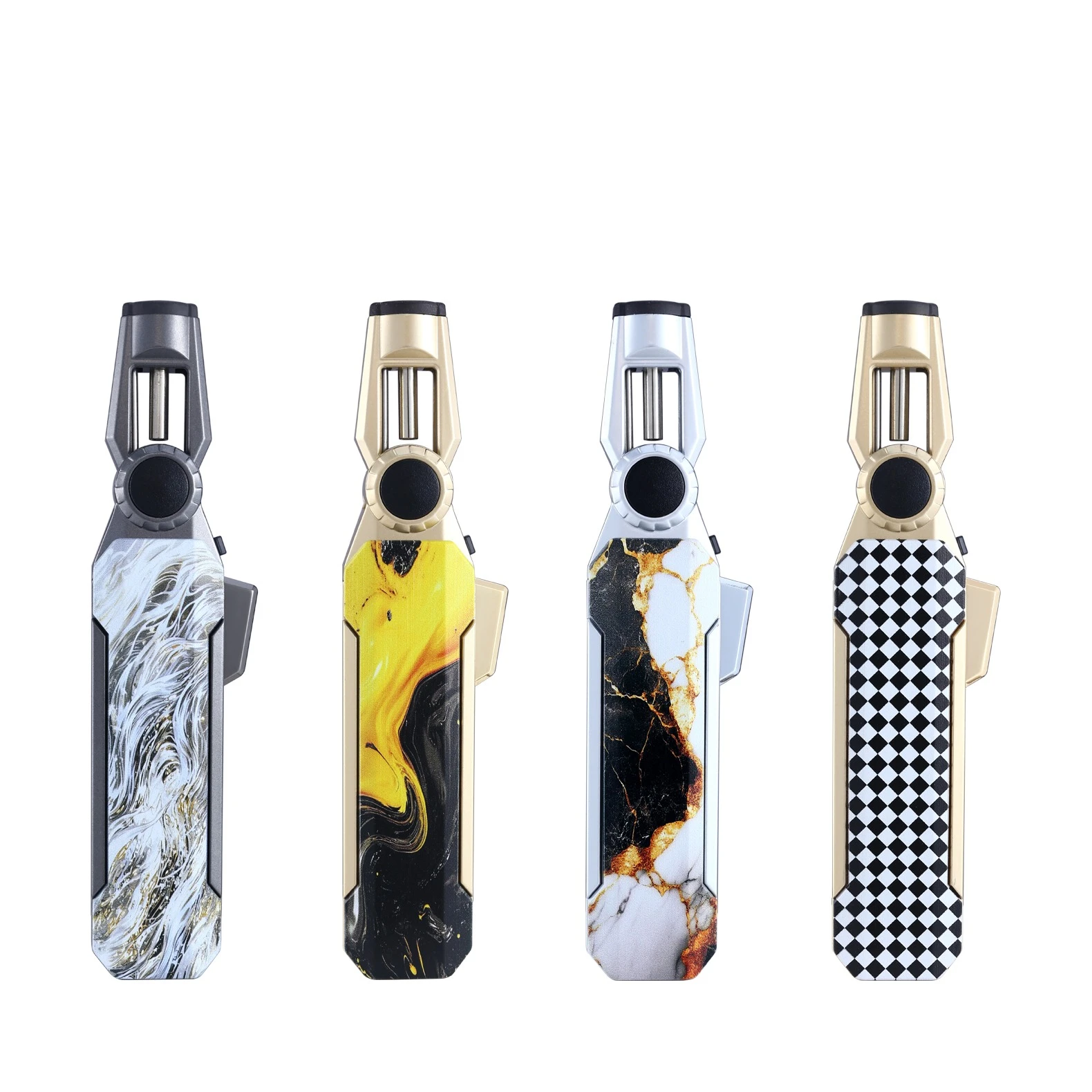 TAZ LONG BODY PATTERN TORCH LIGHTER - DISPLAY OF 9 (TAZ-1044)