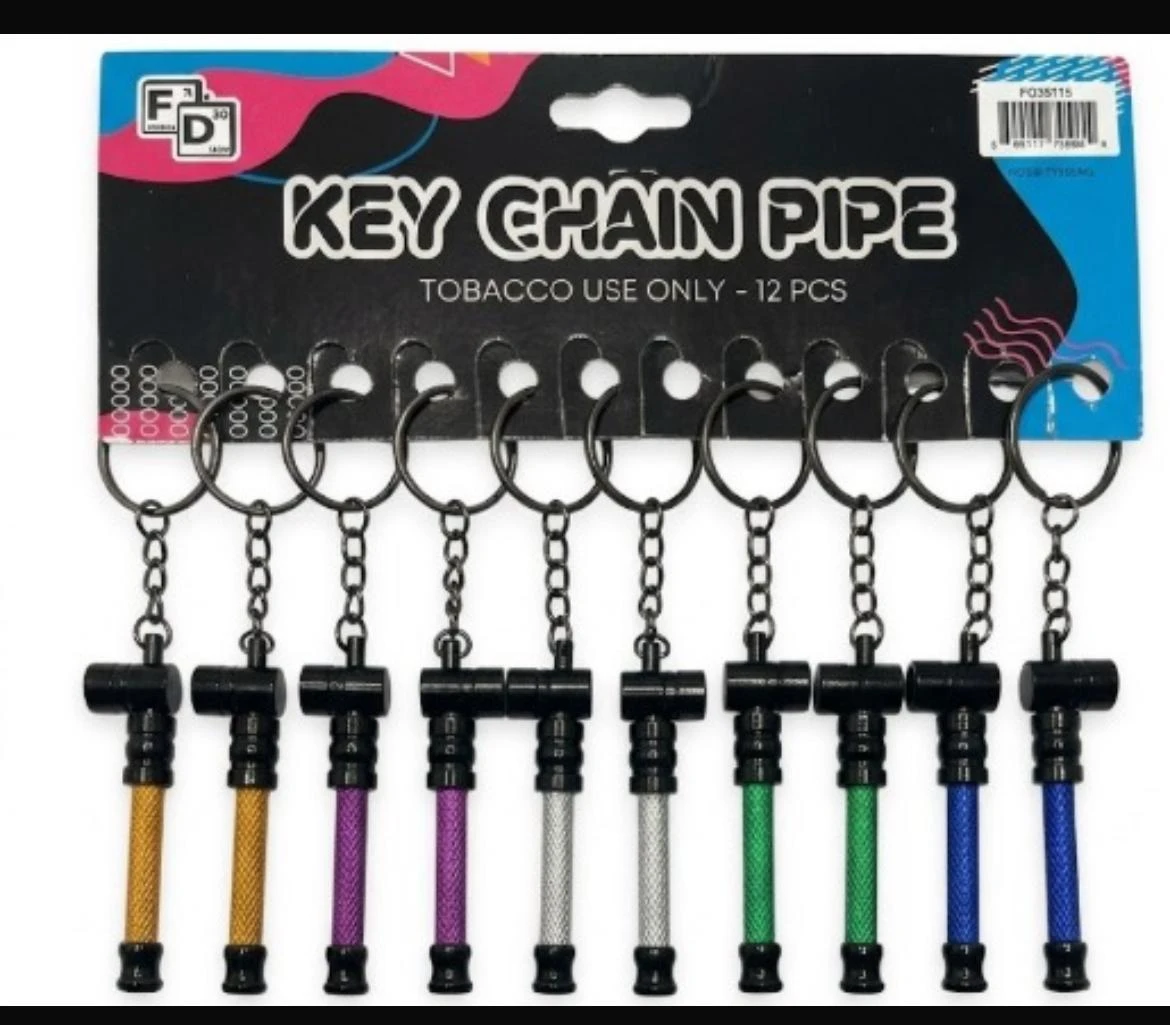 KEY CHAIN PIPE 12-PACK - DISPLAY OF 10