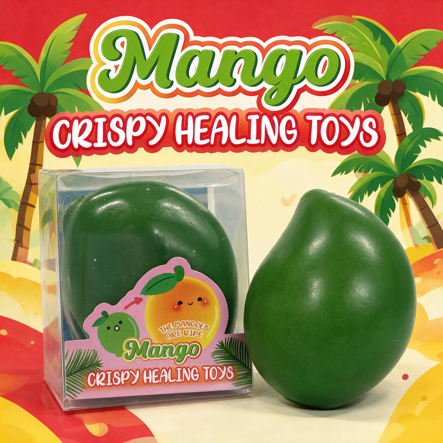 CRUNCHY MANGO SQUISH TOY - DISPLAY OF 12