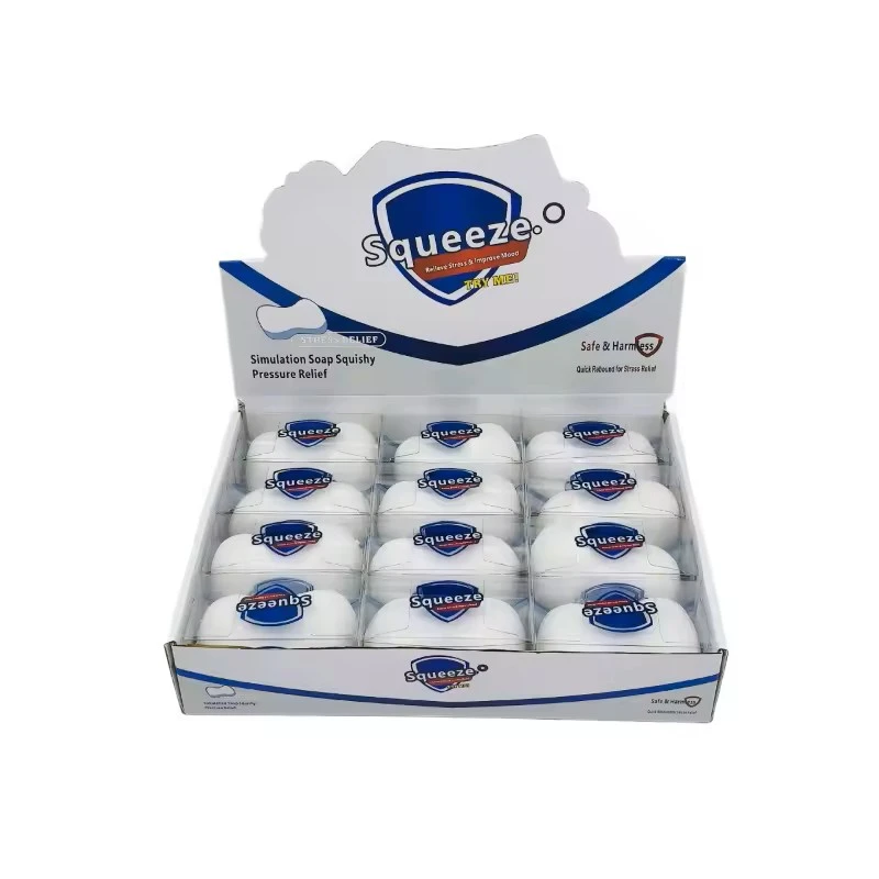 SQUEEZE SOAP SQUISH TOY - DISPLAY OF 12