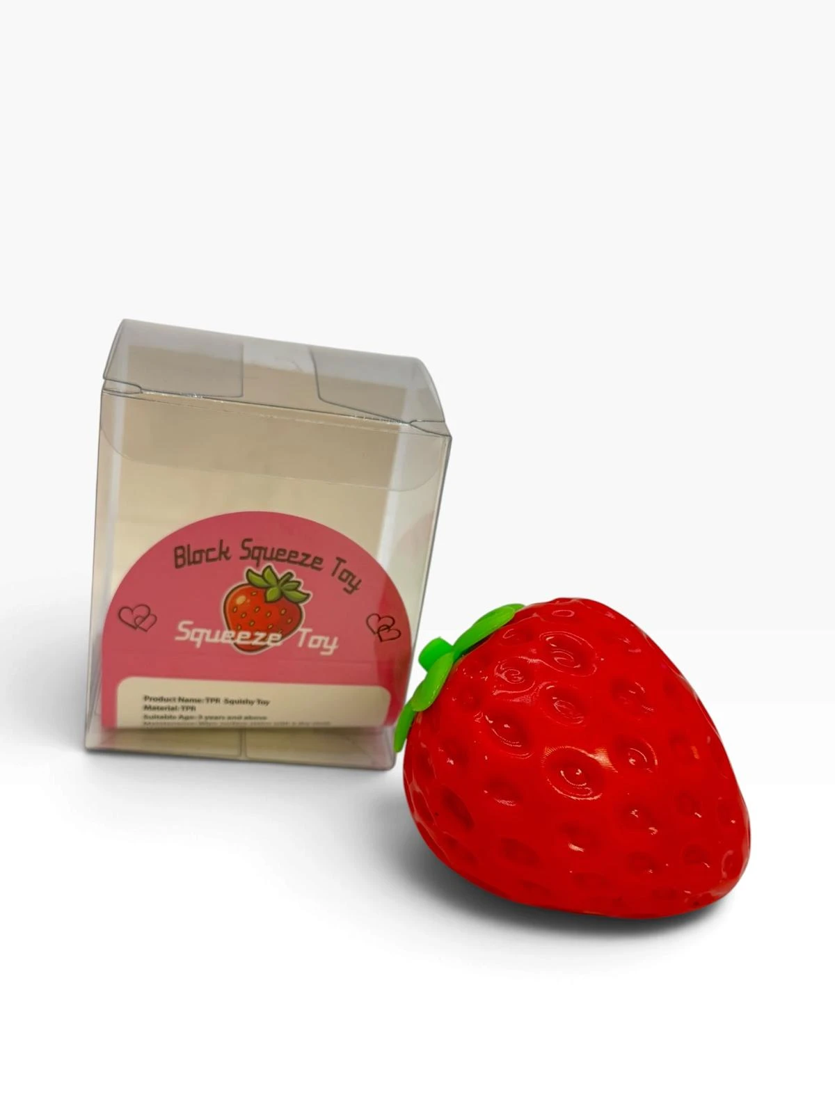CRUNCHY STRAWBERRY SQUISH TOY - DISPLAY OF 12