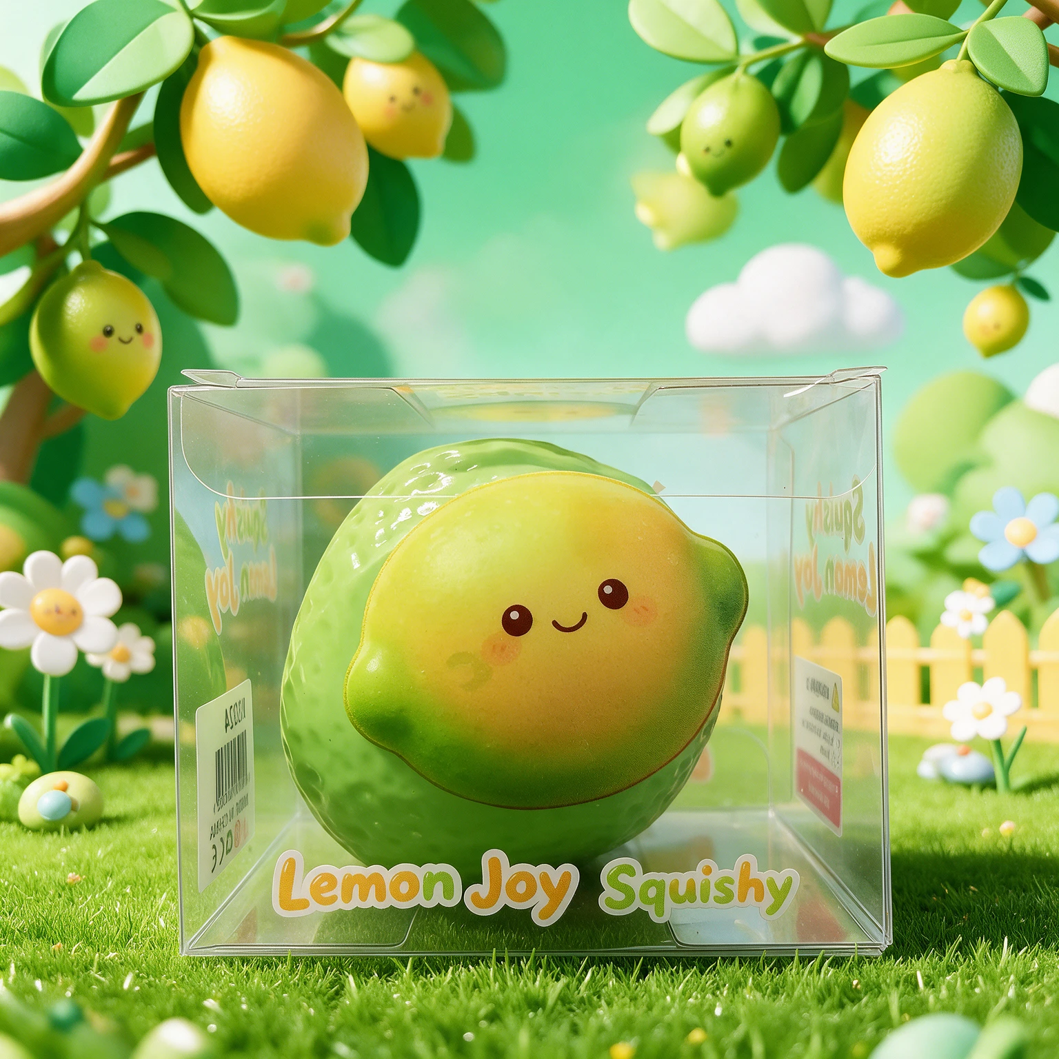 CRUNCHY LEMON SQUISH TOY - DISPLAY OF 12
