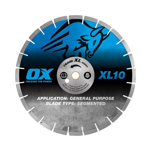 OX TRADE XL-10 SEGMENTED DIAMOND BLADE - GENERAL PURPOSE - 14-350mm