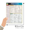 Quick Study QuickStudy Finance Laminated Study Guide BarCharts Publishing Business Reference Guide Size