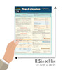 QuickStudy Pre-Calculus Equations & Answers Laminated Study Guide Size