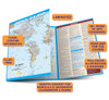 QuickStudy Quick Study World & U.S. Map Laminated Reference Guide  BarCharts Academic Guide Benefits