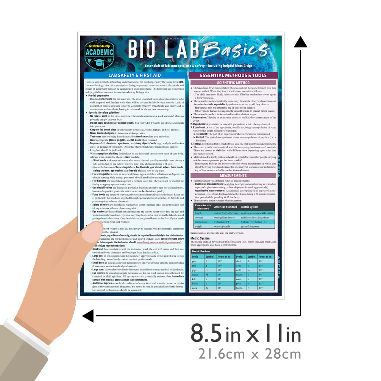 BarCharts Biology Laminated Quick Study Guide, Grades 5-12, Mardel