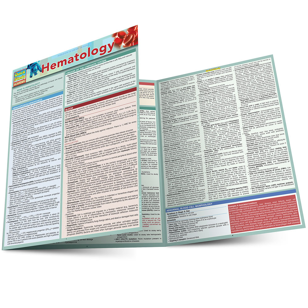 QuickStudy Hematology Laminated Study Guide (9781423233169)