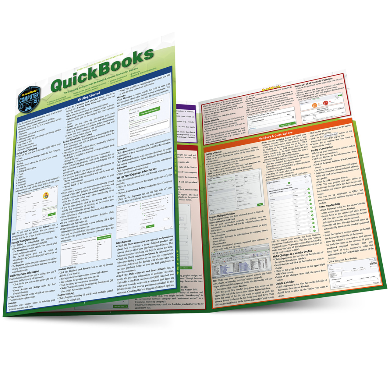 QuickStudy Quickbooks Laminated Reference Guide (9781423241898)