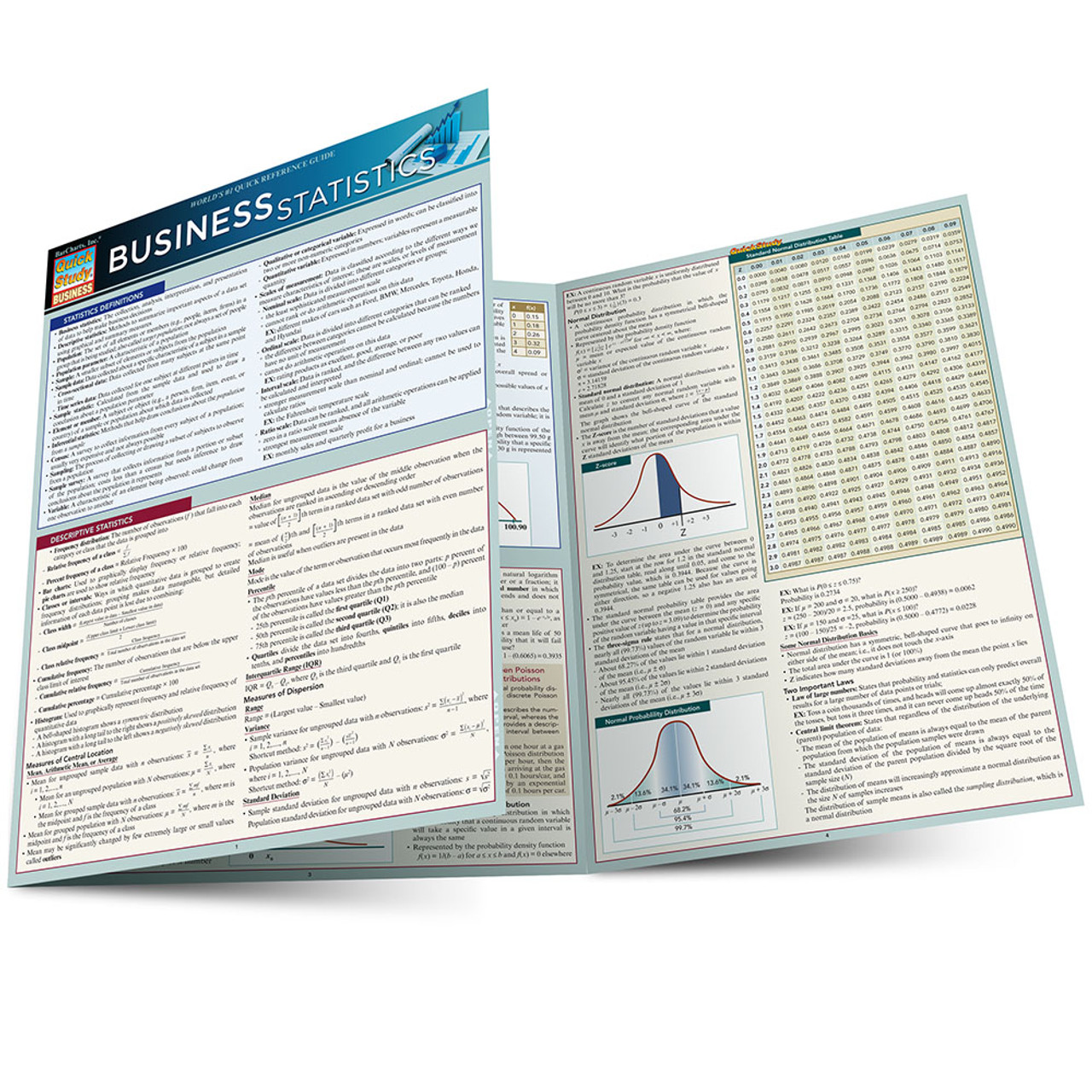 Quickstudy Business Statistics Laminated Study Guide 9781423220299 Quickstudy Business Statistics Laminated Study Guide 9781423220299