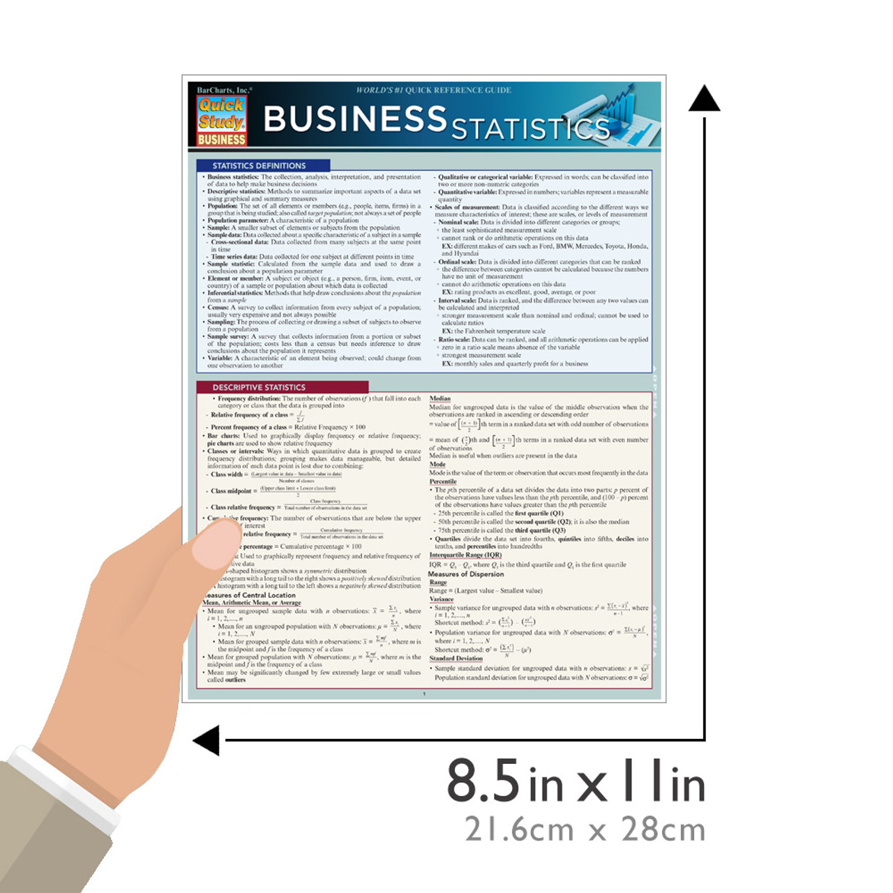 Quickstudy Business Statistics Laminated Study Guide 9781423220299 Quickstudy Business Statistics Laminated Study Guide 9781423220299