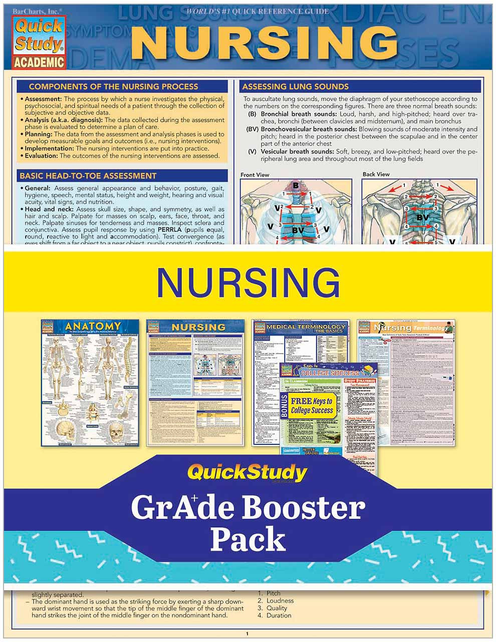 QuickStudy Nursing Grade Booster Pack (9781423236146)