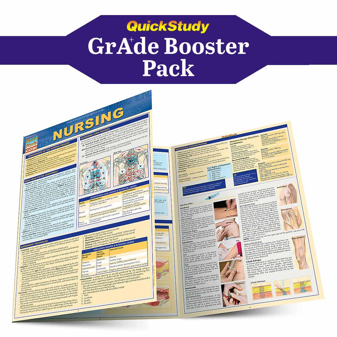 QuickStudy Nursing Grade Booster Pack (9781423236146)