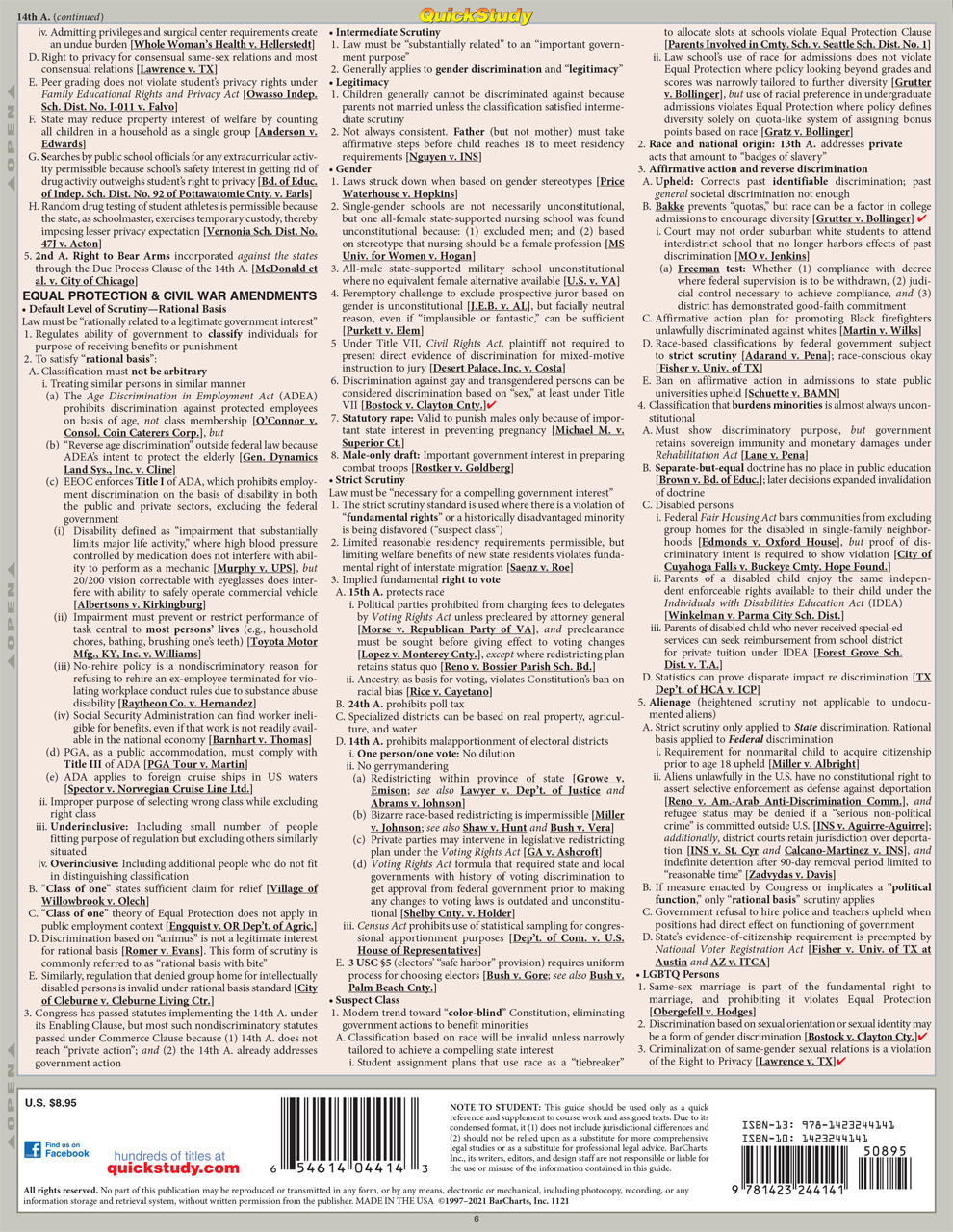 Immigration Law: A Quickstudy Laminated Reference Guide (Other)