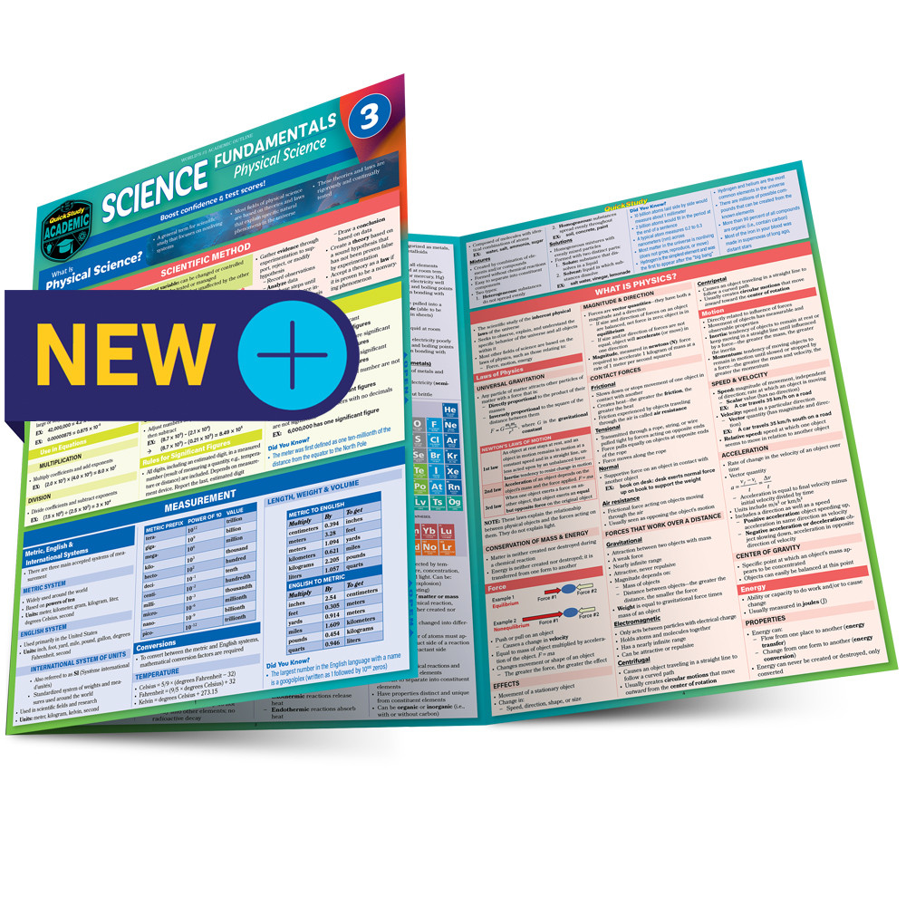QuickStudy | Science Fundamentals 3: Physical Science (9781423249399)