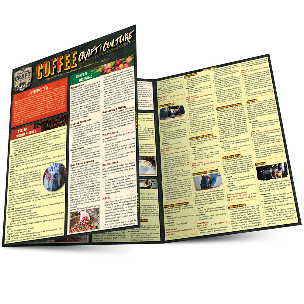 QuickStudy Coffee: Craft & Culture Laminated Reference Guide