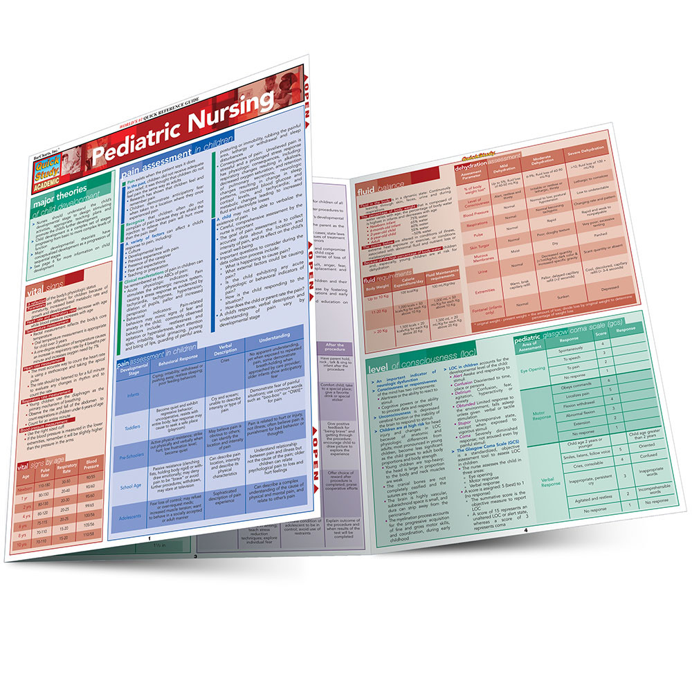 QuickStudy | Pediatric Nursing Laminated Study Guide (9781572229136)