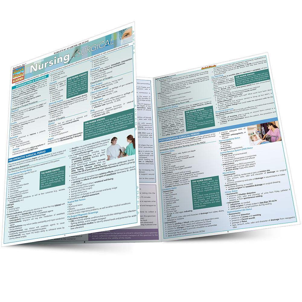 QuickStudy Nursing: Surgical Laminated Study Guide (9781423214342)