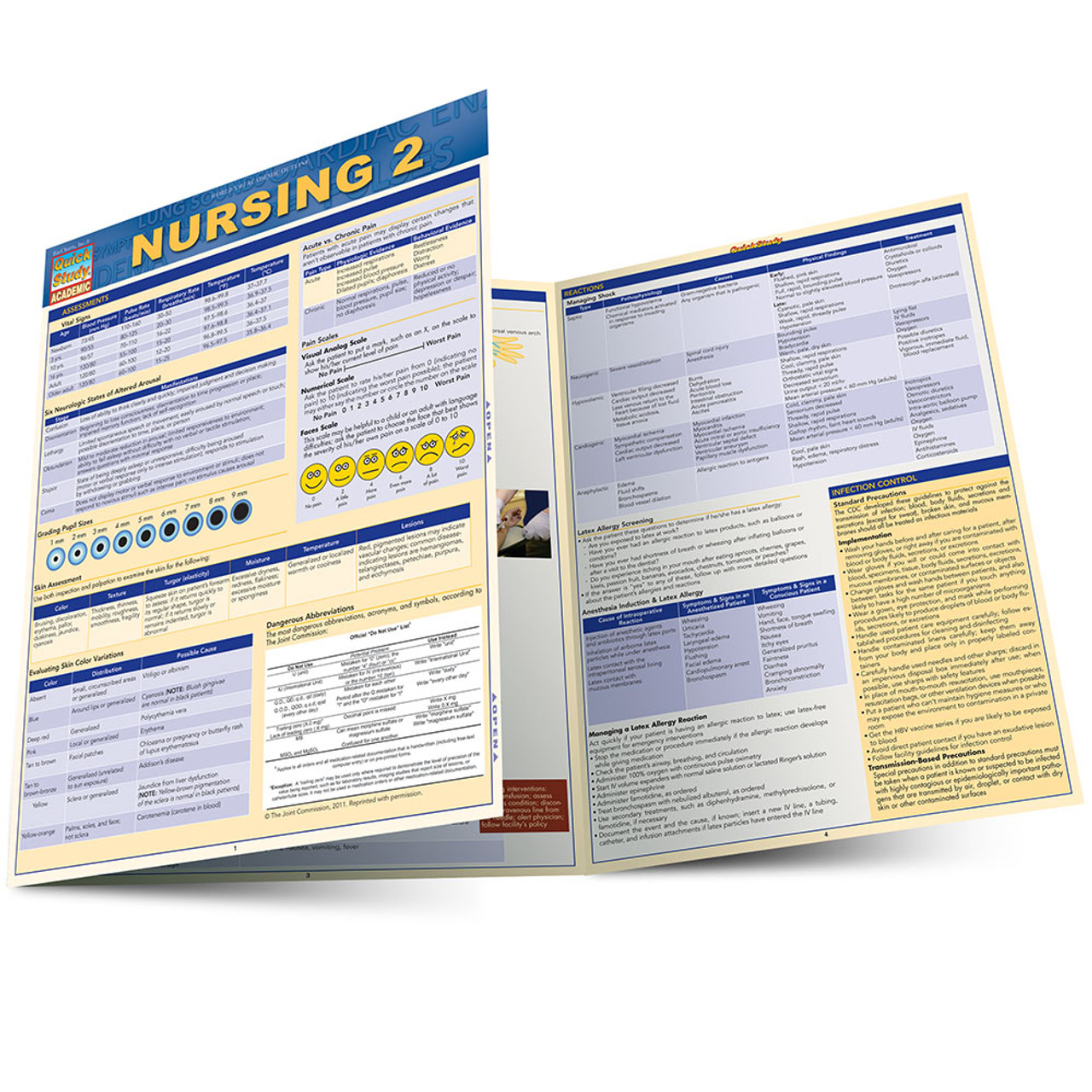 Nursing Study Guide I (Pocket Size) - Quick Reference Resource