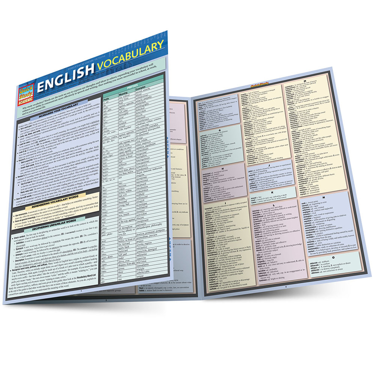 QuickStudy | English Vocabulary Laminated Study Guide