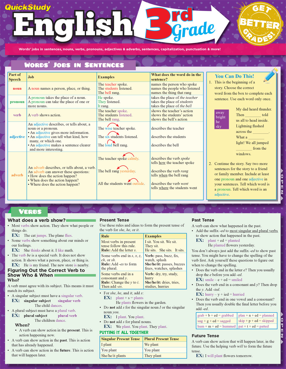 QuickStudy Math: 3rd Grade Laminated Study Guide (9781423225089)