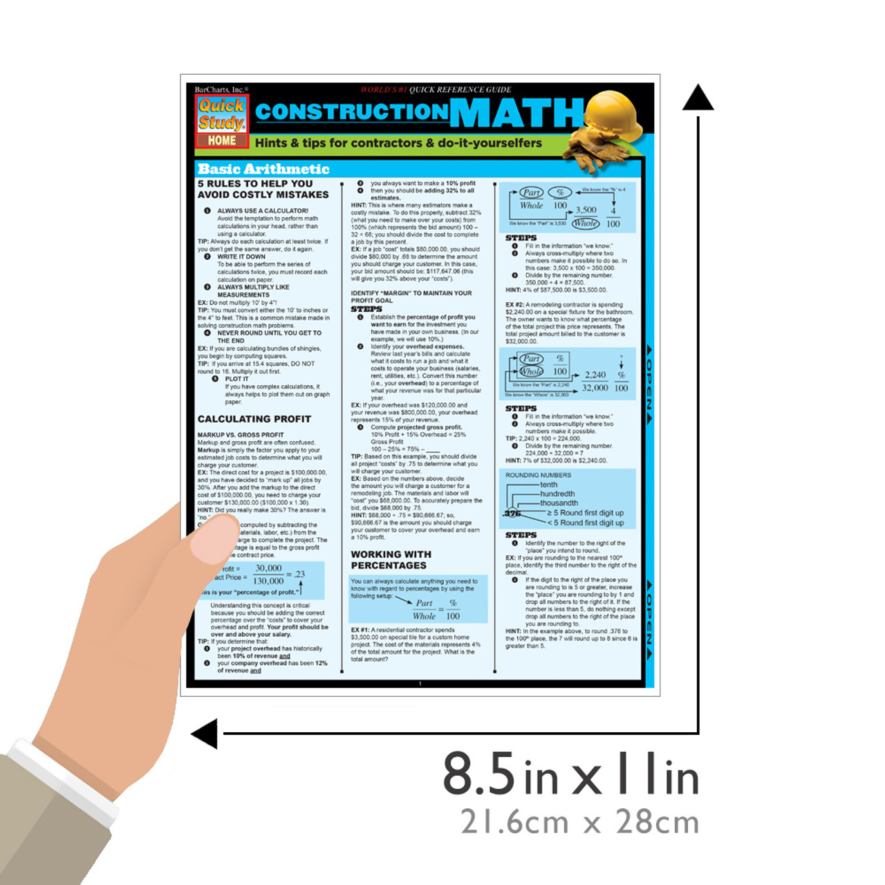 QuickStudy Math: 3rd Grade Laminated Study Guide (9781423225089)