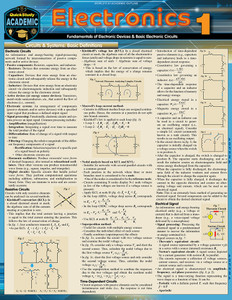 Quick Study QuickStudy Electronics 1 Laminated Reference Guide BarCharts Publishing Study Guide Cover Image