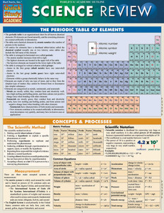 Quick Study QuickStudy Science Review Laminated Study Guide BarCharts Publishing Academic Reference Cover Image