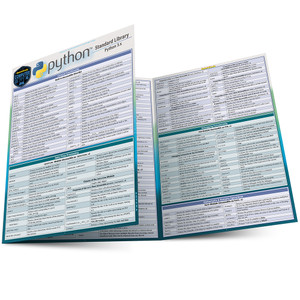 Quick Study QuickStudy Python Standard Library Laminated Reference Guide BarCharts Publishing Computer Programming /Coding Language Outline Main Image