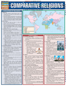 Quick Study QuickStudy Comparative Religions Laminated Study Guide BarCharts Publishing Faith-Based Reference Cover Image