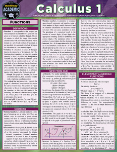 QuickStudy | Calculus 1 Laminated Study Guide