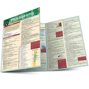 Quick Study QuickStudy Phlebotomy Laminated Study Guide BarCharts Publishing Inc Phlebotomy Guide Main Image