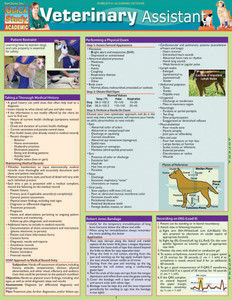 Quick Study QuickStudy Veterinary Assistant Laminated Study Guide BarCharts Publishing Vet Assistant Cover Image