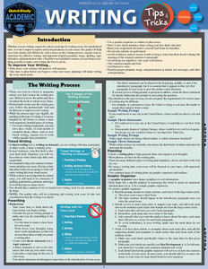 QuickStudy | Writing: Tips & Tricks Laminated Study Guide