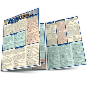 Quick Study QuickStudy Unix Laminated Reference Guide BarCharts Publishing Computer Productivity Outline Main Image