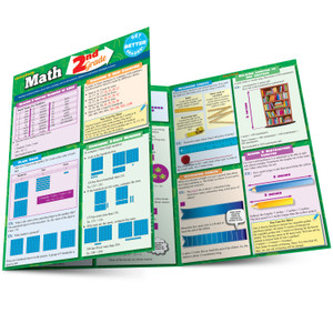 Quick Study QuickStudy Math: 2nd Grade Laminated Study Guide BarCharts Publishing Mathematics Study Outline Main Image