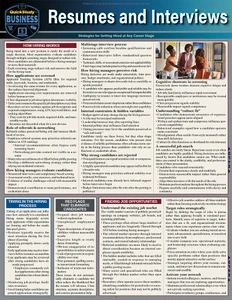 QuickStudy | Resumes & Interviews Laminated Reference Guide