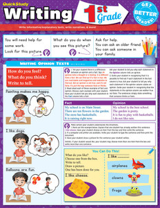 QuickStudy | Writing: 1st Grade Laminated Study Guide