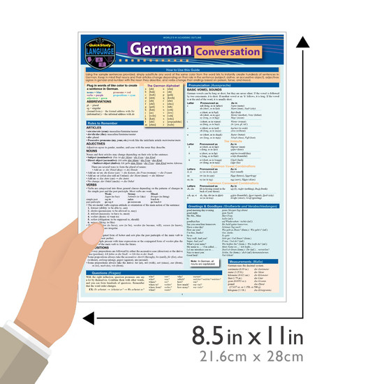 QuickStudy German Conversation Laminated Study Guide
