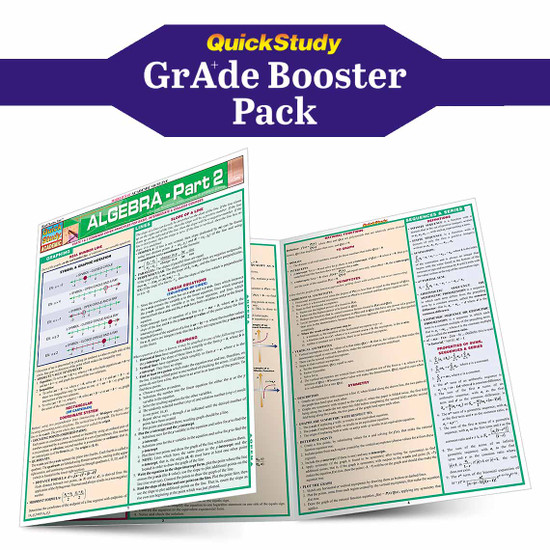 QuickStudy | Algebra Grade Booster Pack