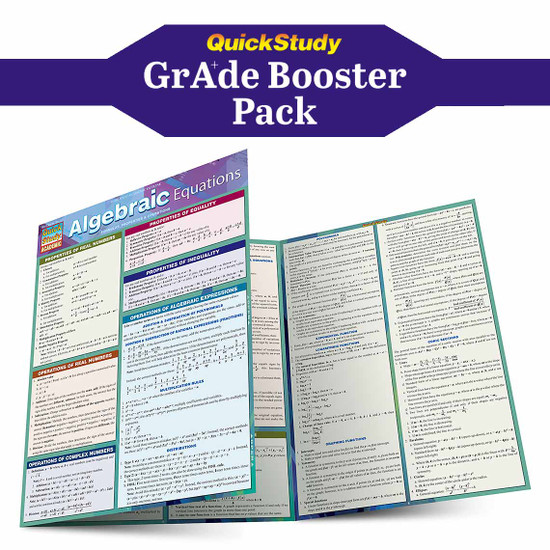 QuickStudy | Algebra Grade Booster Pack