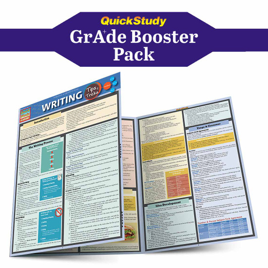 QuickStudy | Writing Essentials Grade Booster Pack