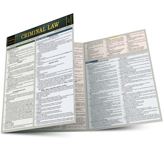 QuickStudy | Criminal Law Laminated Reference Guide
