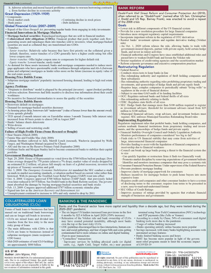 QuickStudy | Money & Banking Laminated Reference Guide