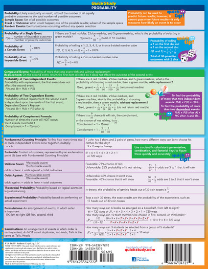 QuickStudy | Math Fundamentals 4 Laminated Study Guide