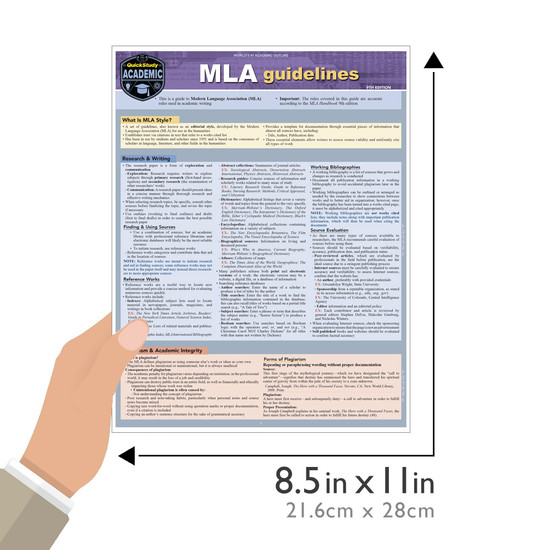 QuickStudy | MLA Guidelines Laminated Study Guide